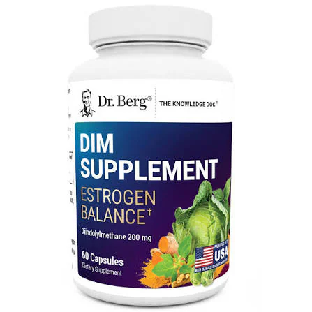 Dr. Berg DIM Supplement Estrogen Balance with Black Cohosh and Ashwagandha