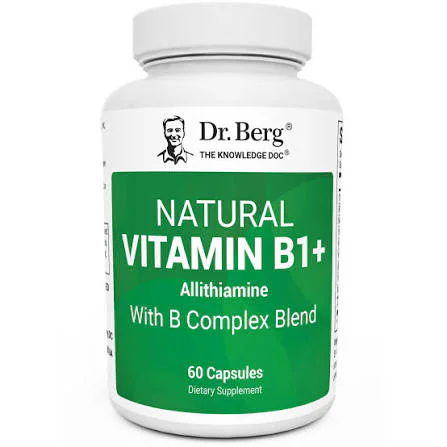 Dr. Berg Natural Vitamin B1+ Allithiamine with B Complex Blend 60 Capsules