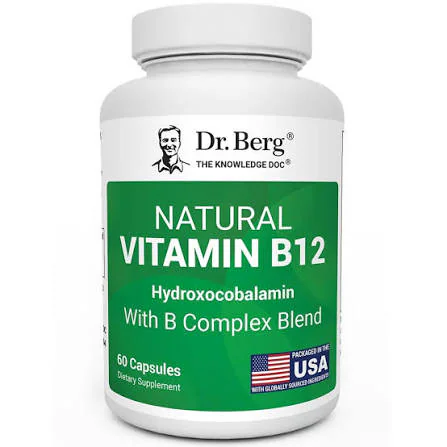 Dr. Berg Natural Vitamin B12 – Hydroxocobalamin with B Complex Blend