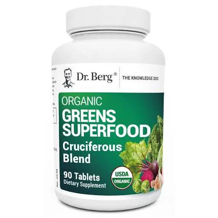 Dr. Berg Organic Greens Superfood Cruciferous Blend tablets