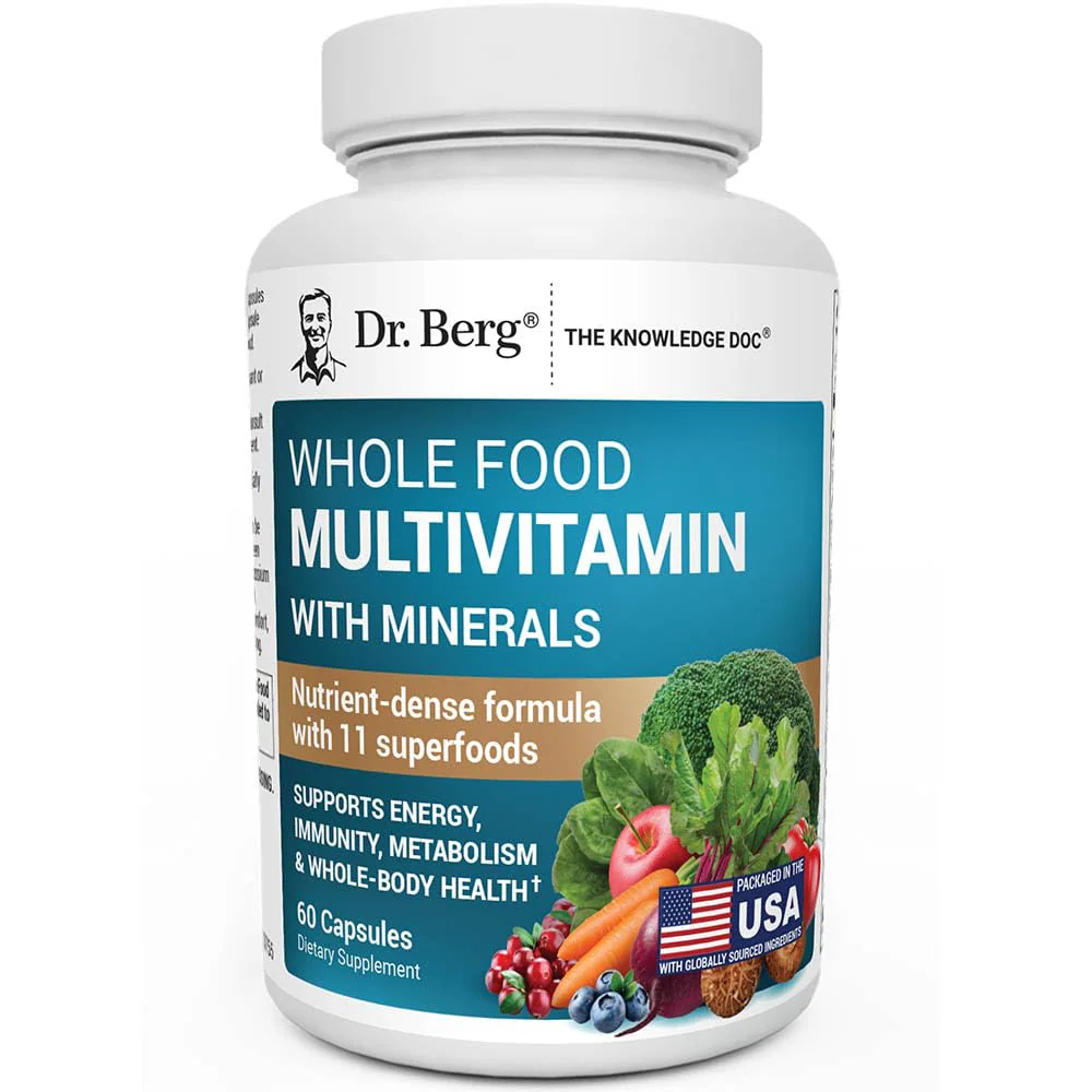 Dr. Berg Whole Food Multivitamin with Minerals 60 Capsules