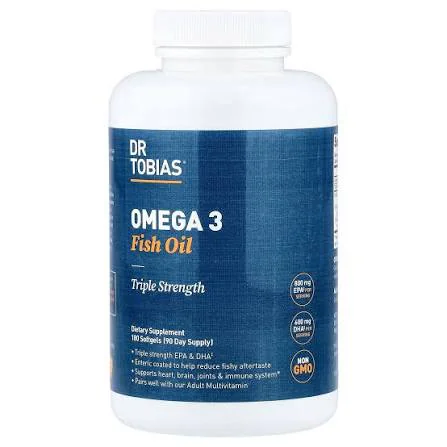 Dr. Tobias, Omega 3 Fish Oil, Triple Strength