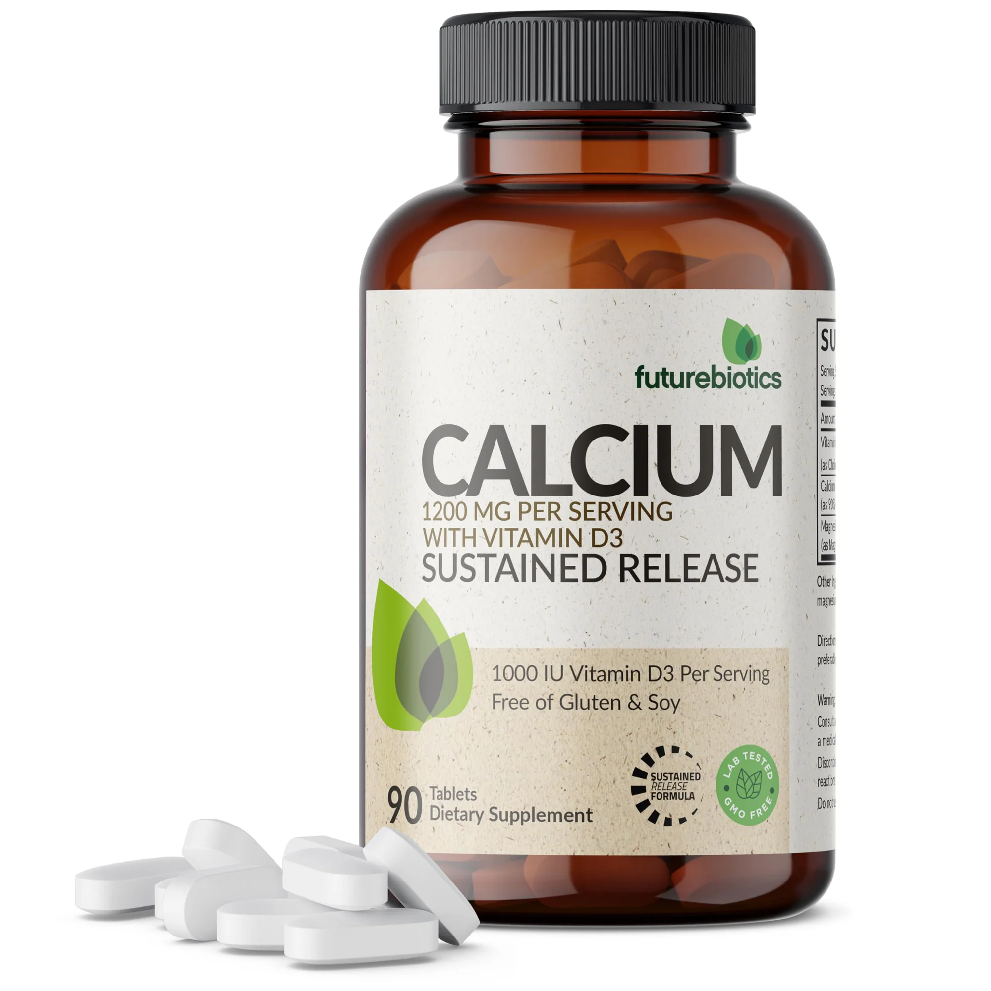 Futurebiotics Calcium With Vitamin D3 Sustained Release Tablets