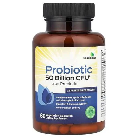 Futurebiotics Probiotic Plus Prebiotic 60 Vegetarian Capsules