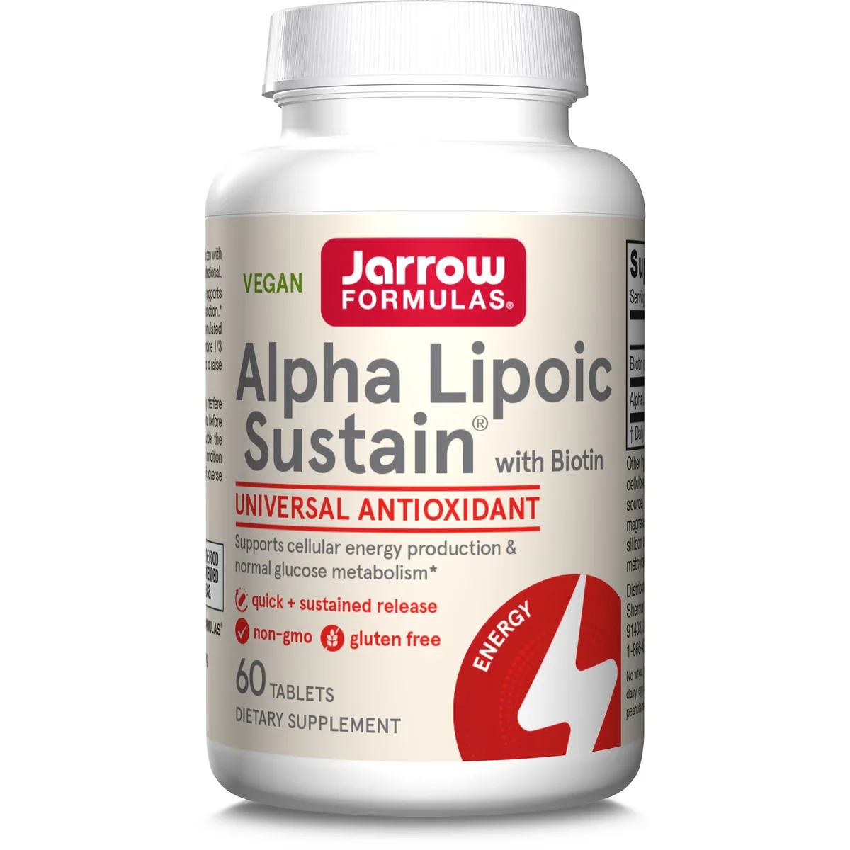Jarrow Formulas Alpha Lipoic Sustain with Biotin Tablets