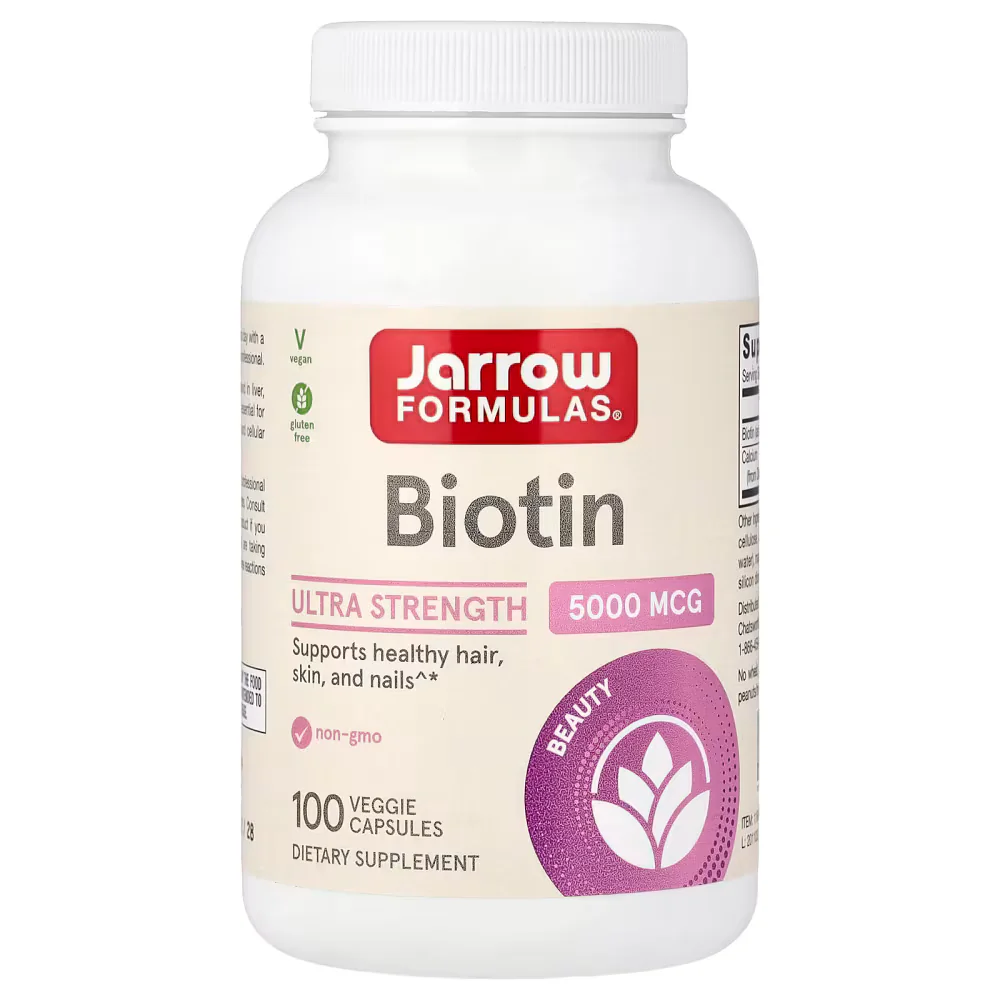 Jarrow Formulas Biotin 100 Veggie Capsules