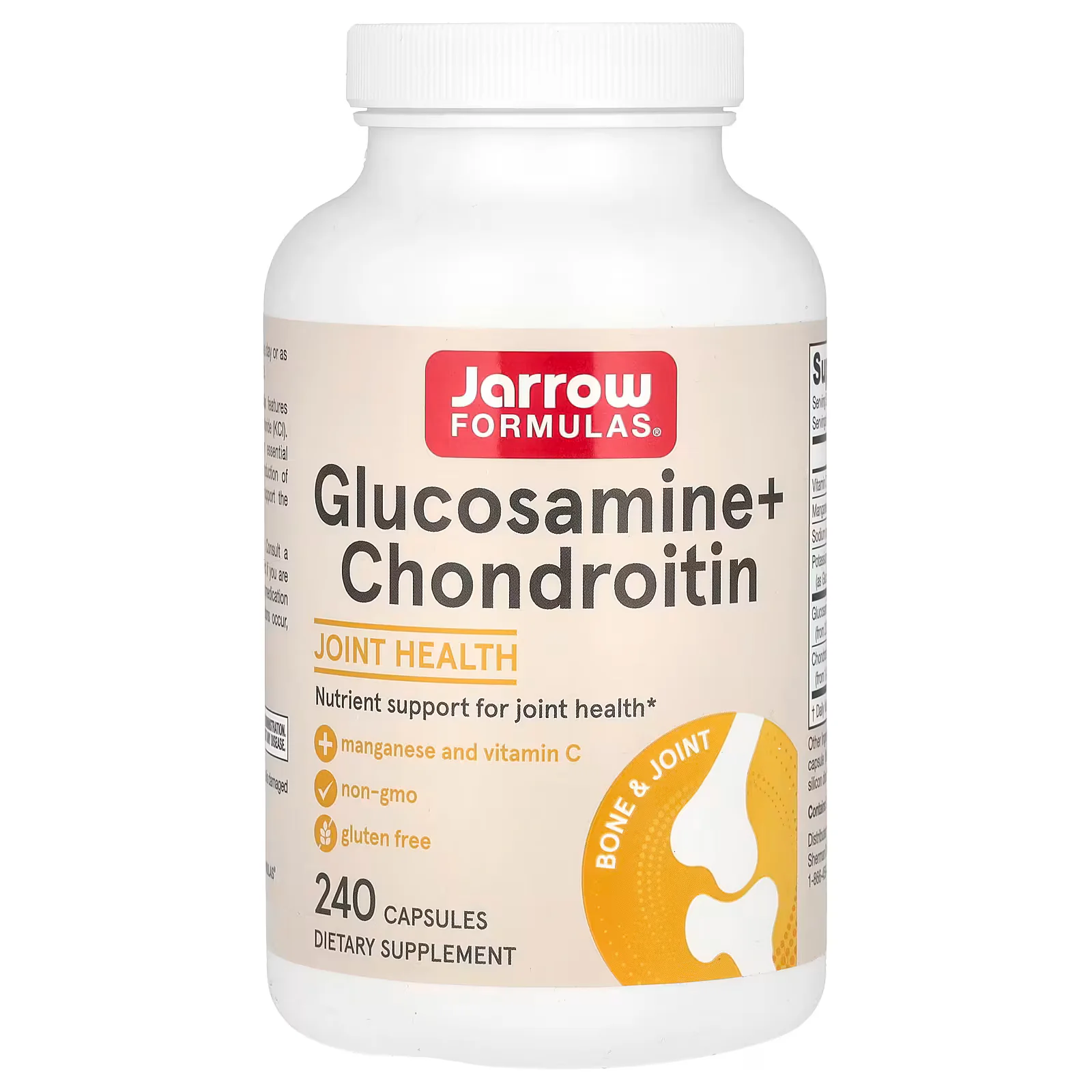 Jarrow Formulas Glucosamine + Chondroitin + MSM Capsules