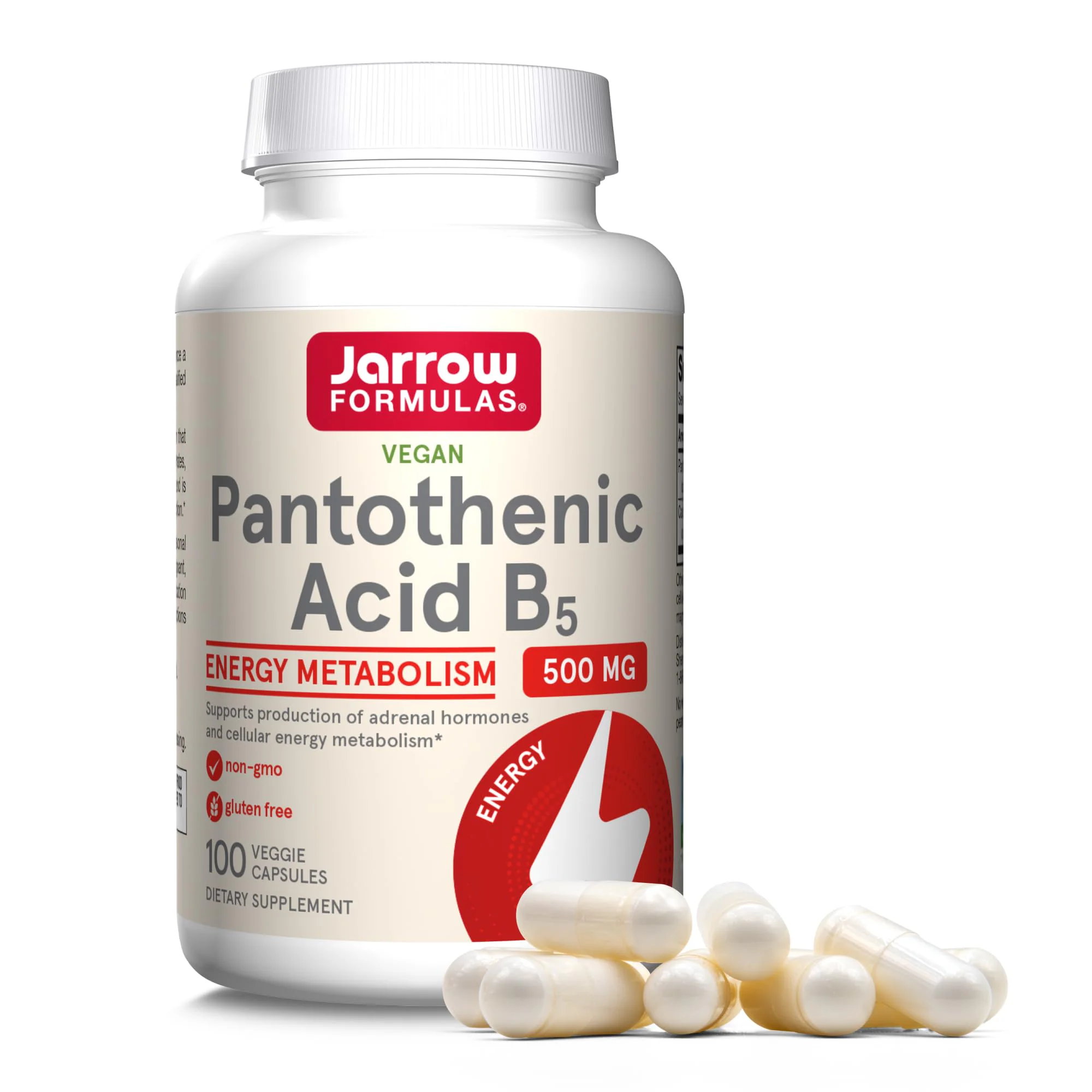 Jarrow Formulas Pantothenic Acid B5 100 VeggieCapsules
