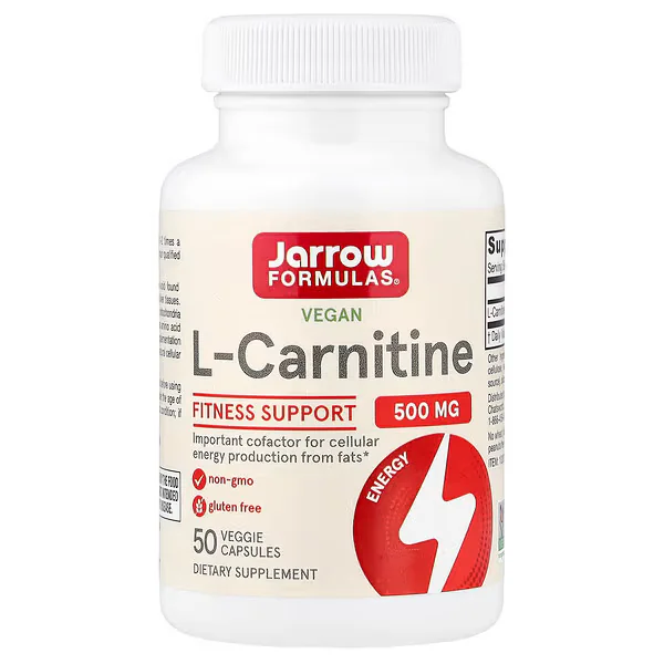 Jarrow Formulas Vegan L-Carnitine 500mg Veggie Capsules