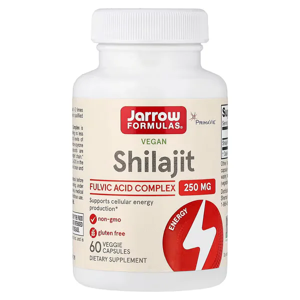 Jarrow Formulas Vegan Shilajit 250mg 60 Veggie Capsules