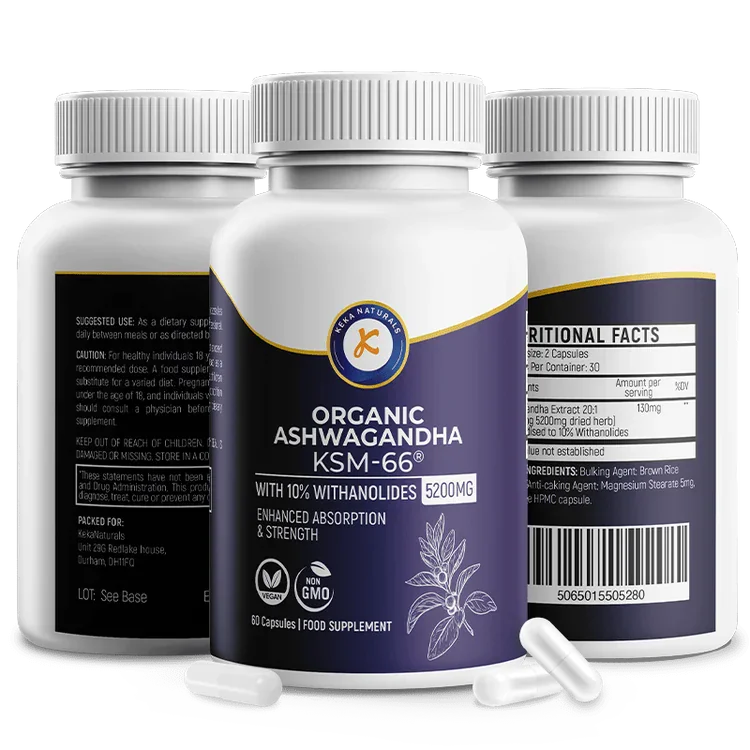 Keka Naturals Ashwagandha KSM-66 5200mg capsules