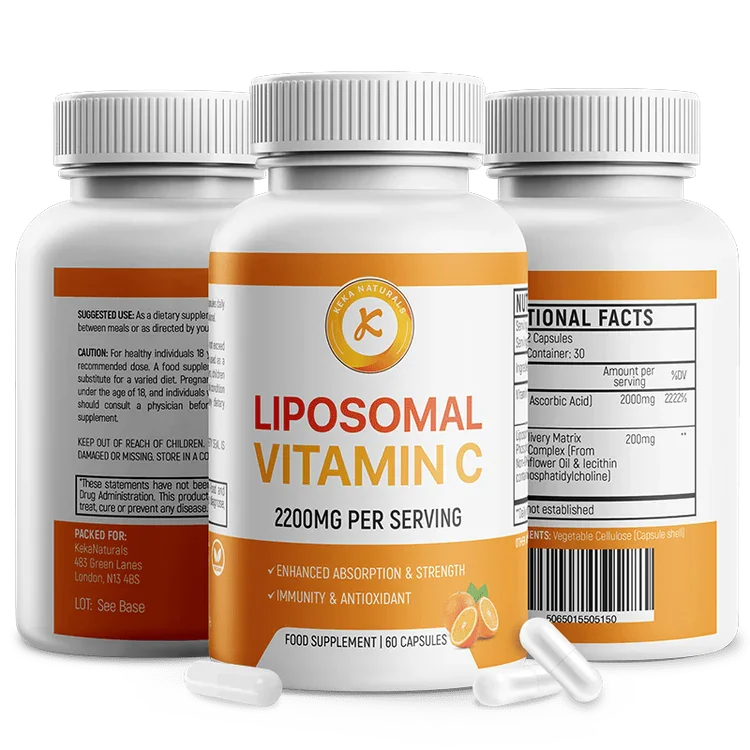Keka Naturals Liposomal Vitamin C 2200mg capsules