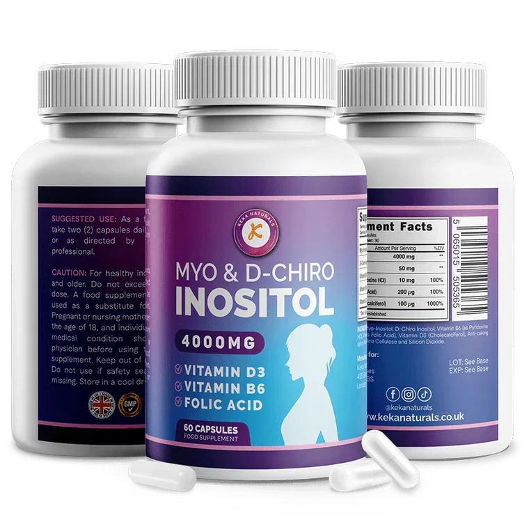 Keka Naturals Myo & D Chiro Inositol 4000mg capsules