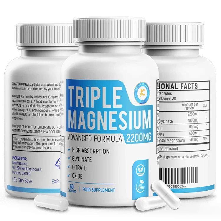 Keka Naturals Triple Magnesium 2200mg capsules