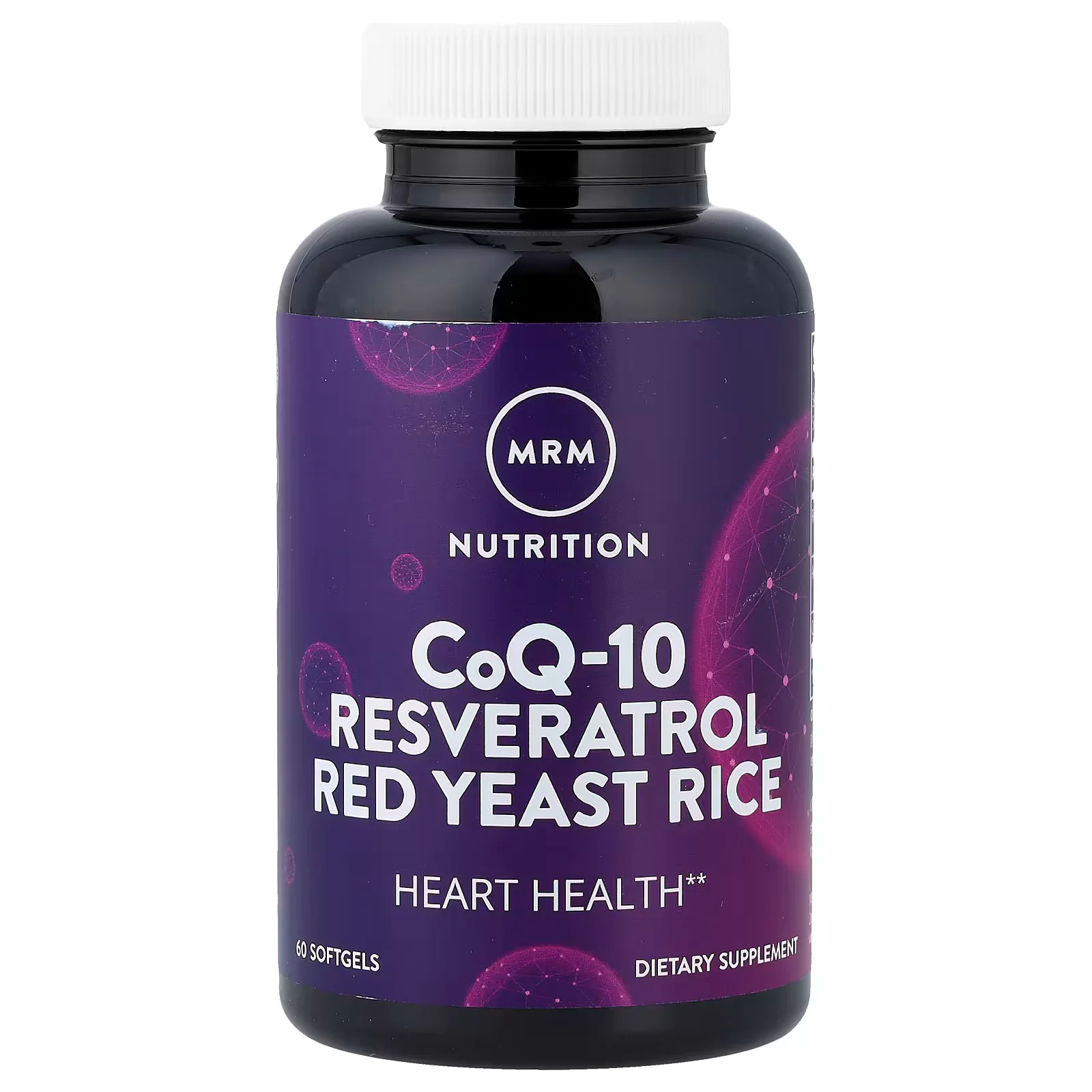 MRM Nutrition CoQ-10 Resveratrol Red Yeast Rice Softgels