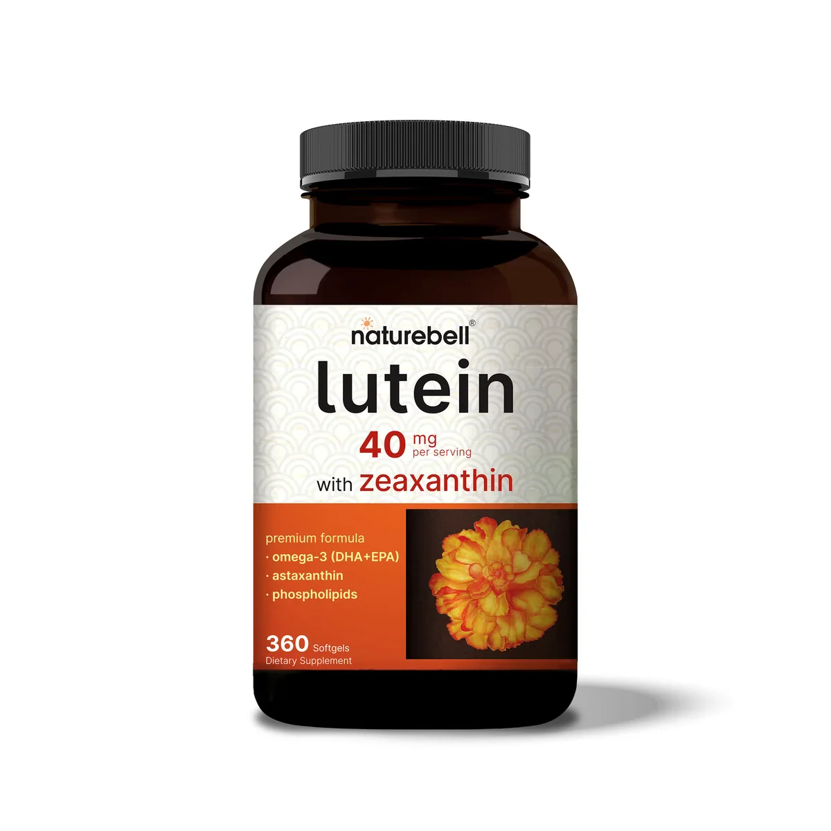 NatureBell Lutein 40mg & Zeaxanthin 1600mcg Per Serving 360 Softgels