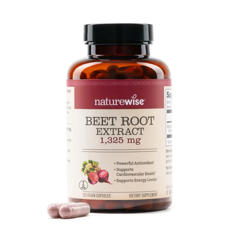 NatureWise Beet Root Extract 1325mg Vegan Capsules