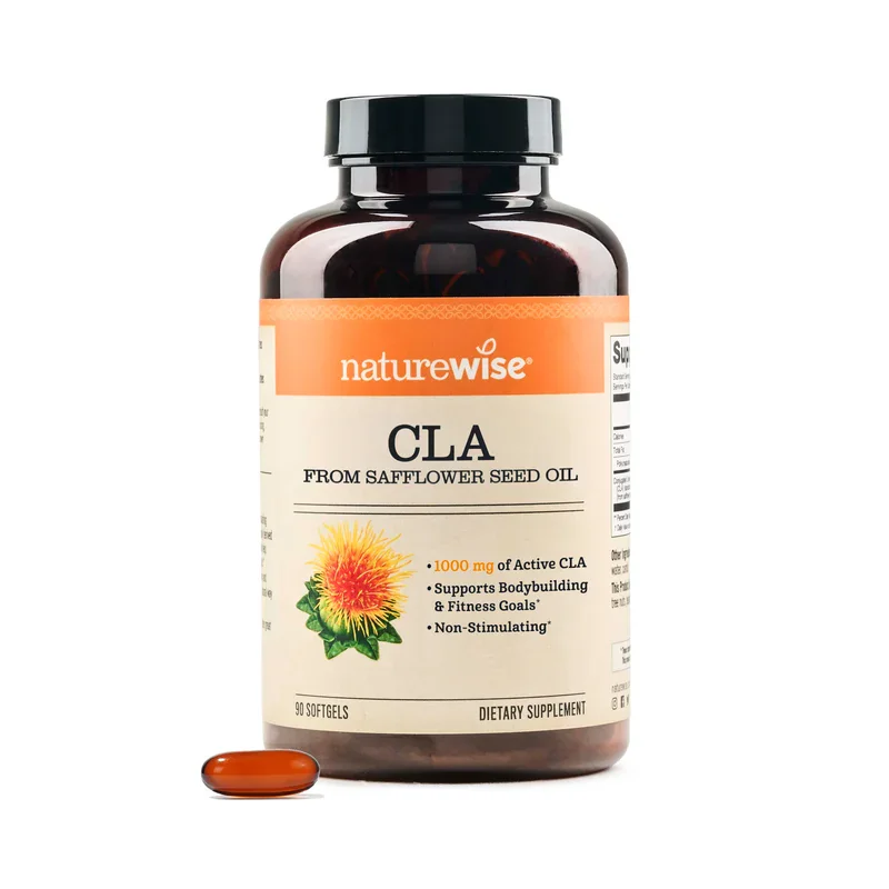 NatureWise CLA from Safflower Seed Oil 1000mg Softgels