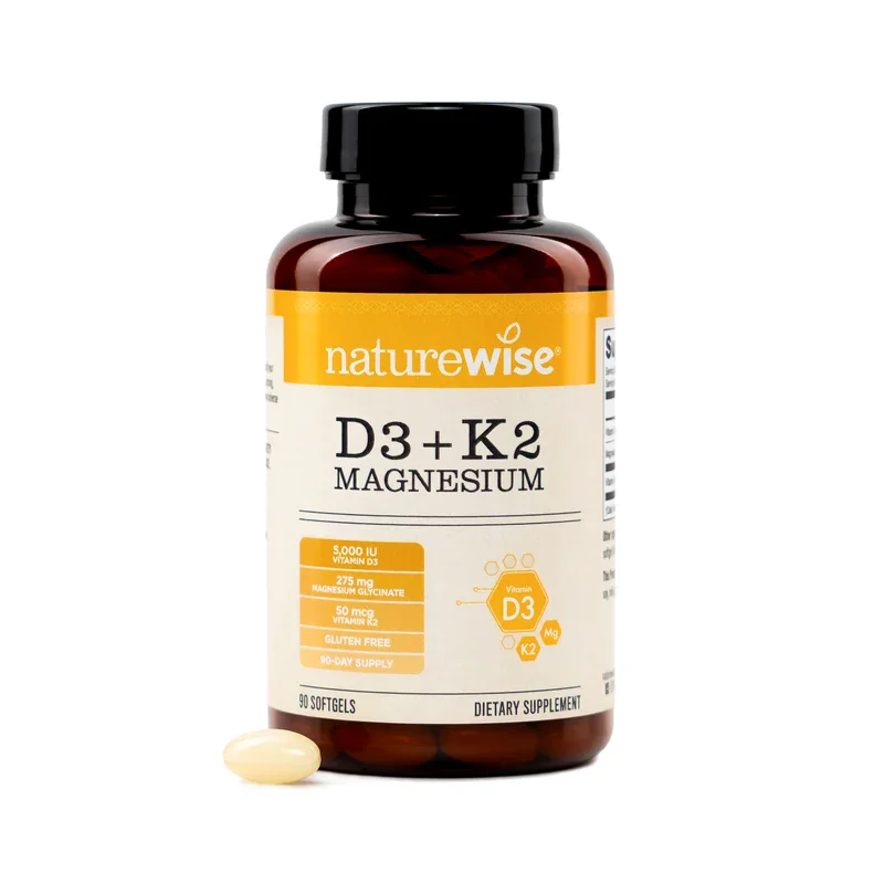 NatureWise D3 + K2 + Magnesium Softgels