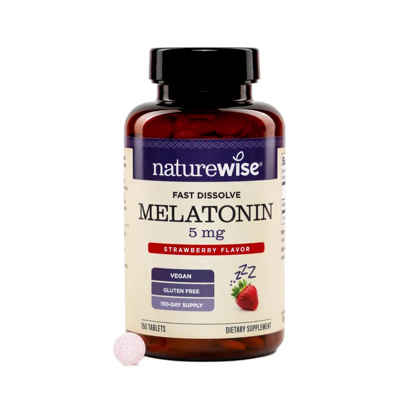 NatureWise Fast Dissolve Melatonin 5mg Tablets