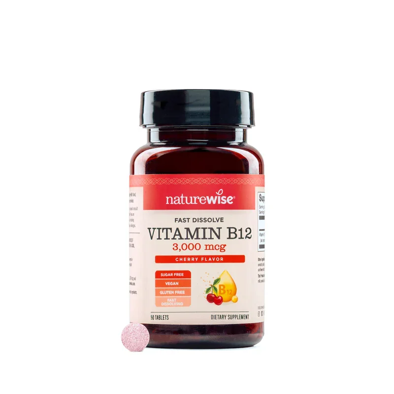 NatureWise Fast Dissolve Vitamin B12 3000mcg Tablets