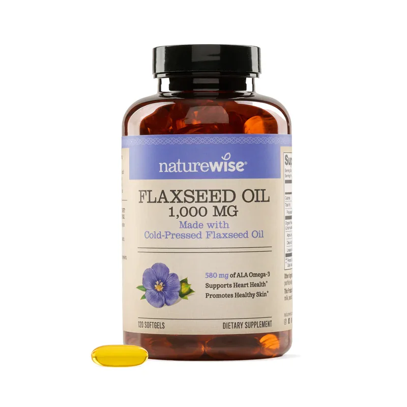 NatureWise Flaxseed Oil 1000mg 100 Softgels