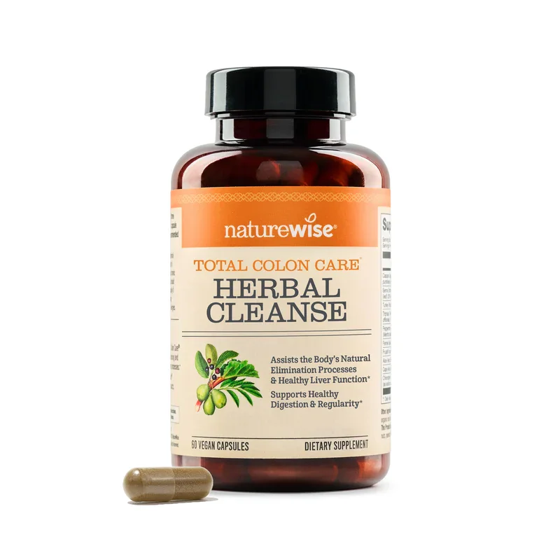 NatureWise Total Colon Care Herbal Cleanse Vegan Capsules