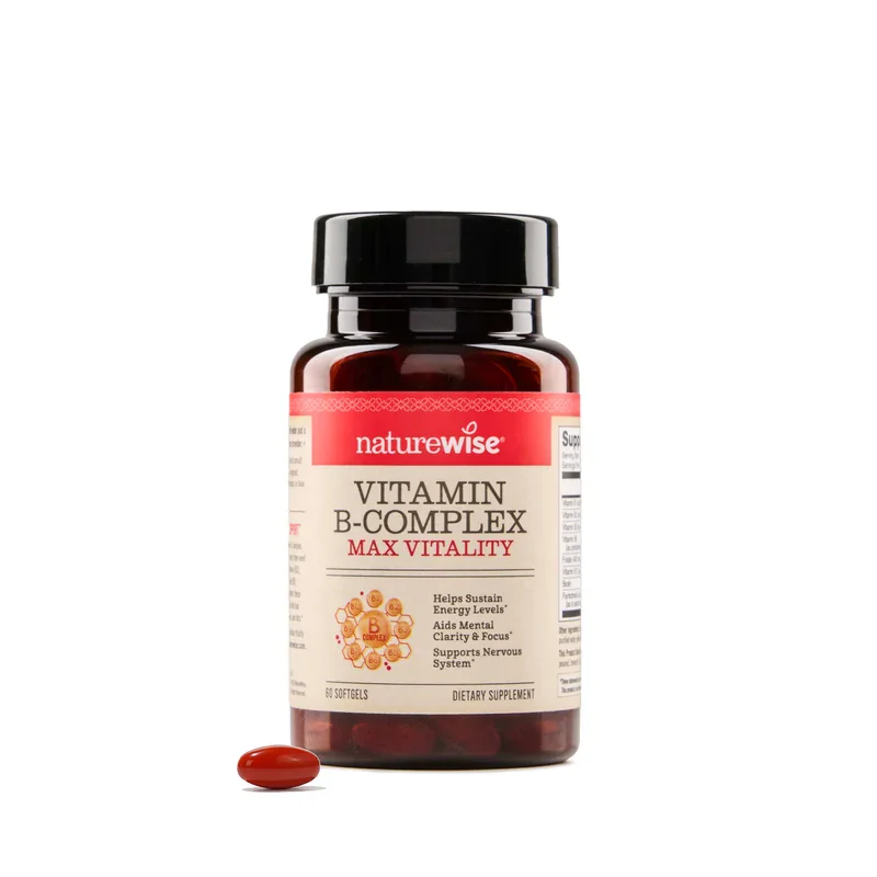 NatureWise Vitamin B-Complex Max Vitality Softgels