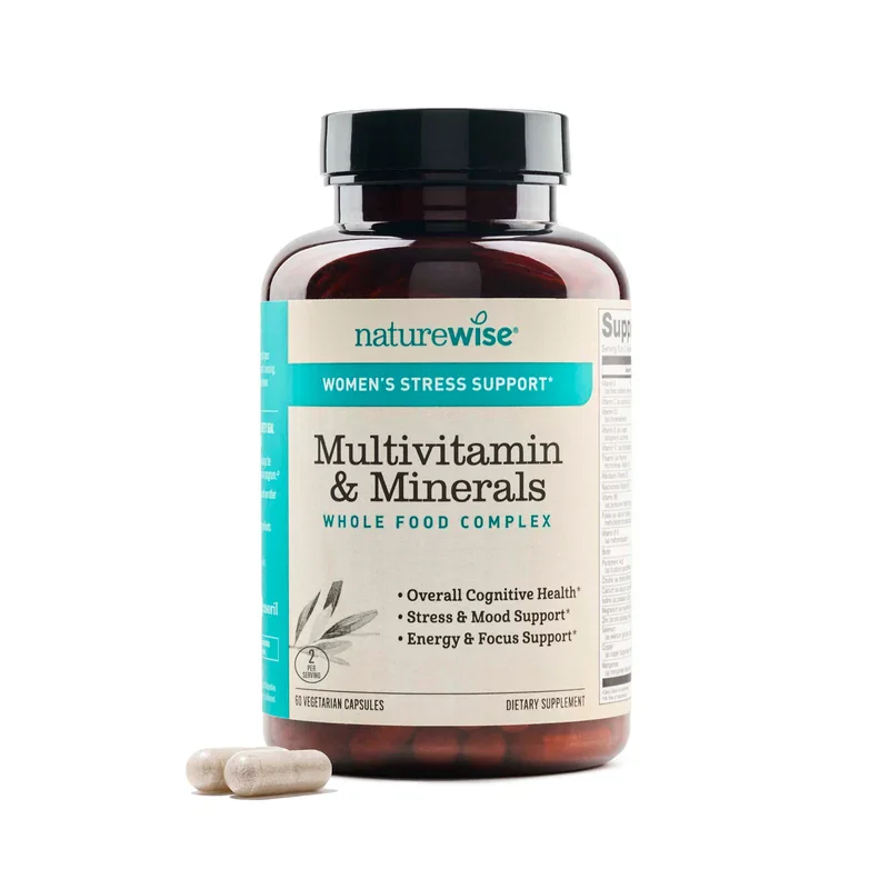 NatureWise Women's Stress Support Vegetarian Capsules