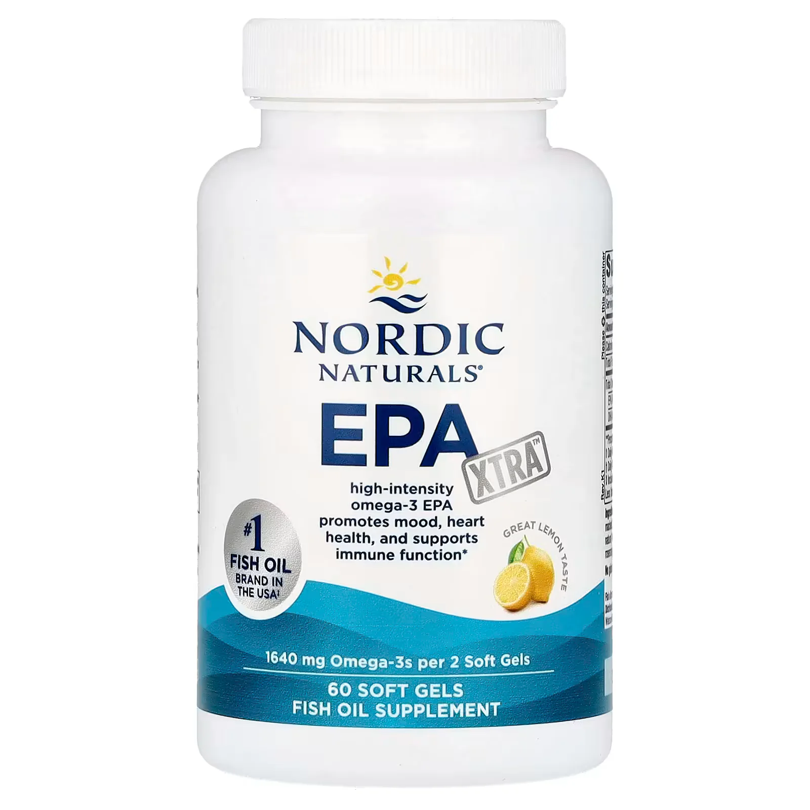 Nordic Naturals EPA Xtra Lemon 60 SoftGels