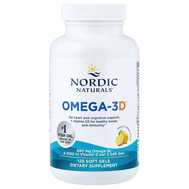 Nordic Naturals Omega-3 Great Lemon Soft Gels
