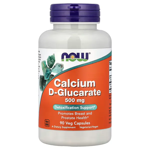 NOW Foods Calcium D-Glucarate 500mg 90 Veg Capsules