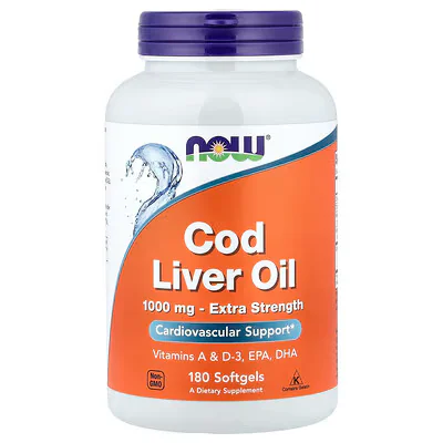 NOW Foods Cod Liver Oil 1000mg Softgels