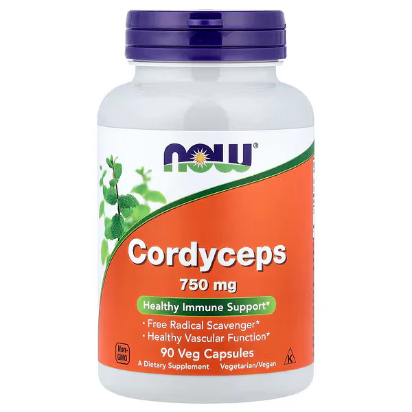 NOW Foods Cordyceps 750mg 90 Veg Capsules