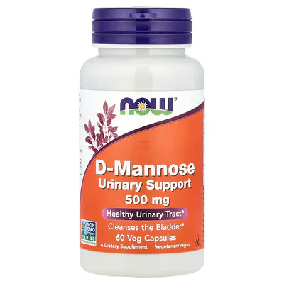NOW Foods D-Mannose 500mg Veg Capsules