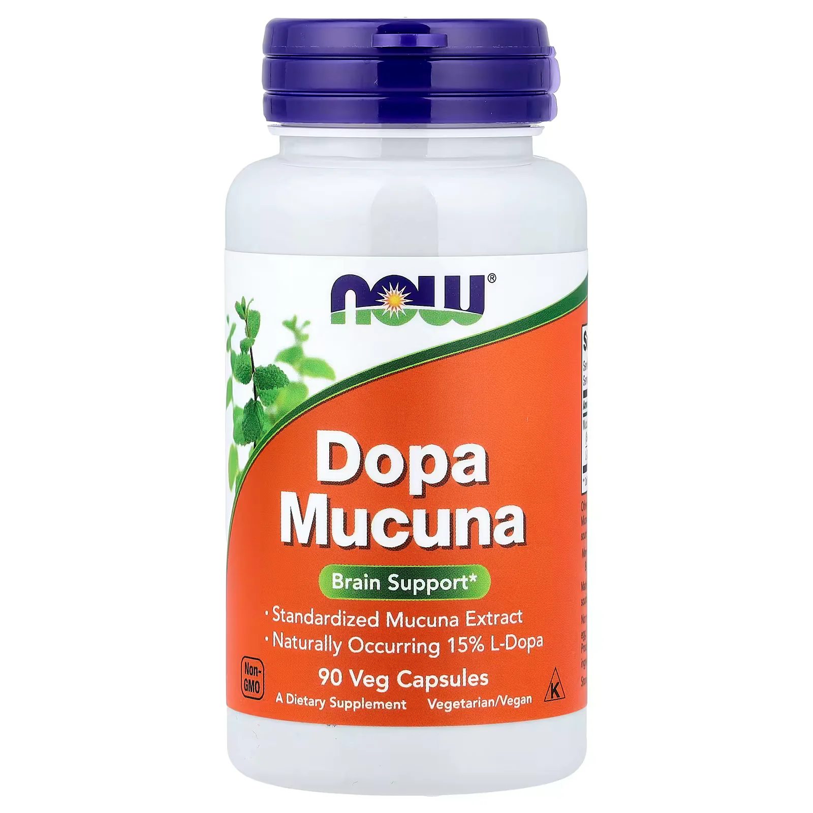 NOW Foods Dopa Mucuna Veg Capsules