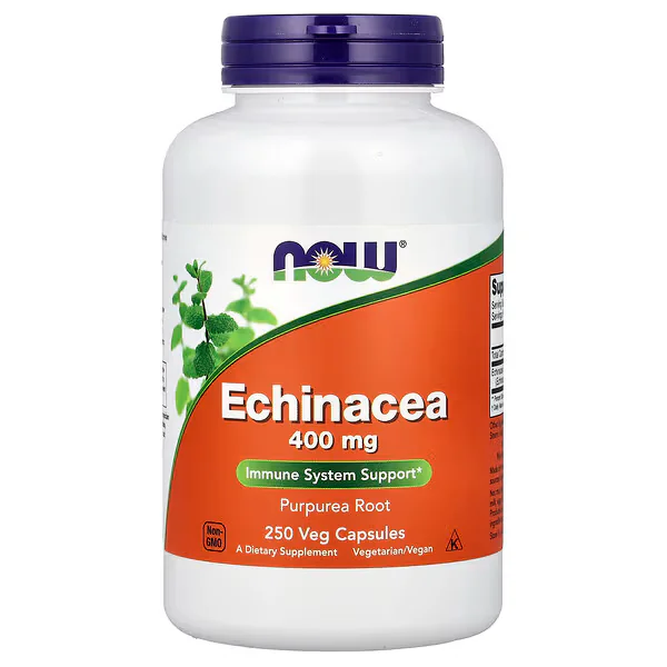 NOW Foods Echinacea Veg Capsules (400 mg per Capsule)
