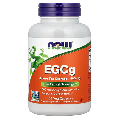 NOW Foods EGCg Green Tea Extract 400mg Veg Capsules