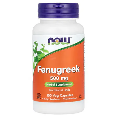 NOW Foods Fenugreek 500mg Veg Capsules