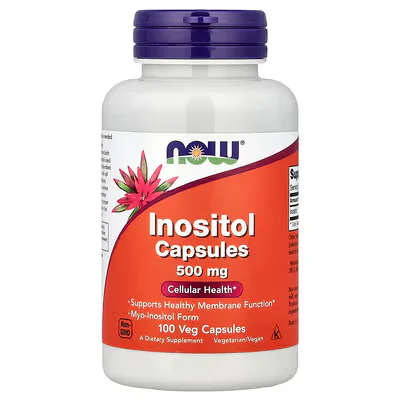 NOW Foods Inositol 500mg 100 Veg Capsules