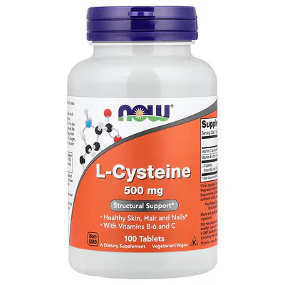 NOW Foods L-Cysteine 500mg 100 Tablets
