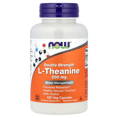 NOW Foods L-Theanine Veg Capsules