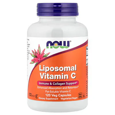 NOW Foods Liposomal Vitamin C 500mg 120 Veg Capsules