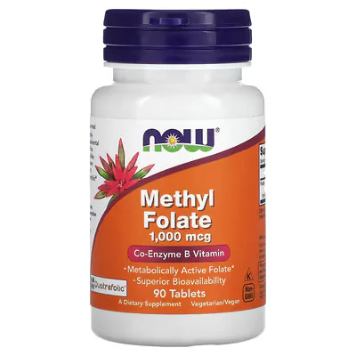 NOW Foods Methyl Folate 1000mcg 90 Tablets