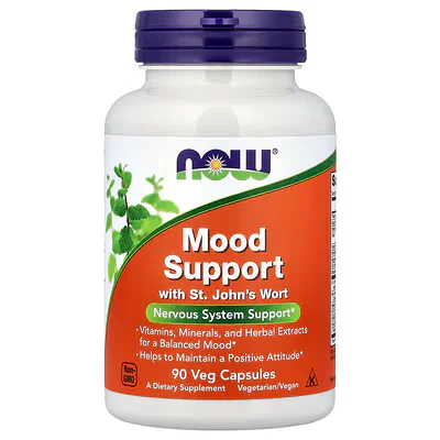 NOW Foods Mood Support with St. John's Wort 90 Veg Capsules