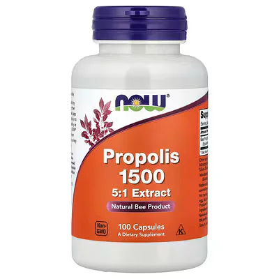 NOW Foods Propolis 1500 300mg 100 Capsules