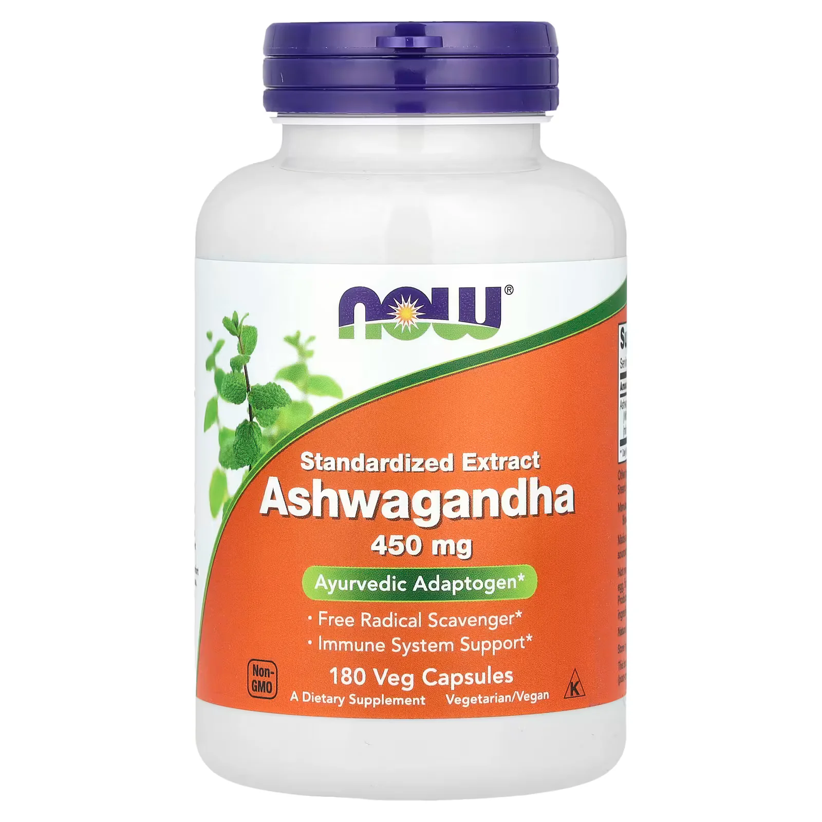 NOW Foods Ashwagandha Extract 450mg Veg Capsules