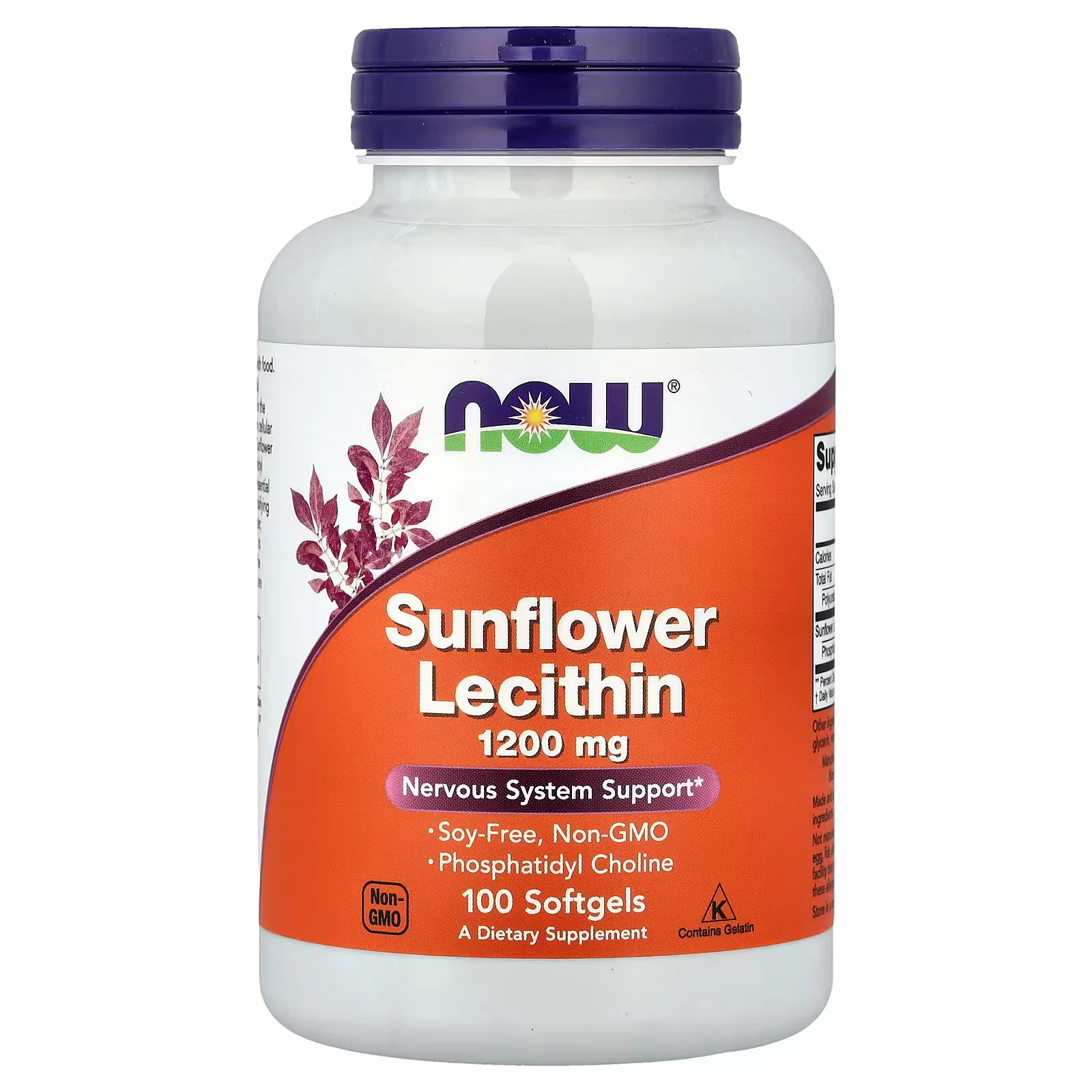 NOW Foods Sunflower Lecithin 1200mg Softgels