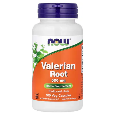 NOW Foods Valerian Root Veg Capsules (500 mg per Capsule)
