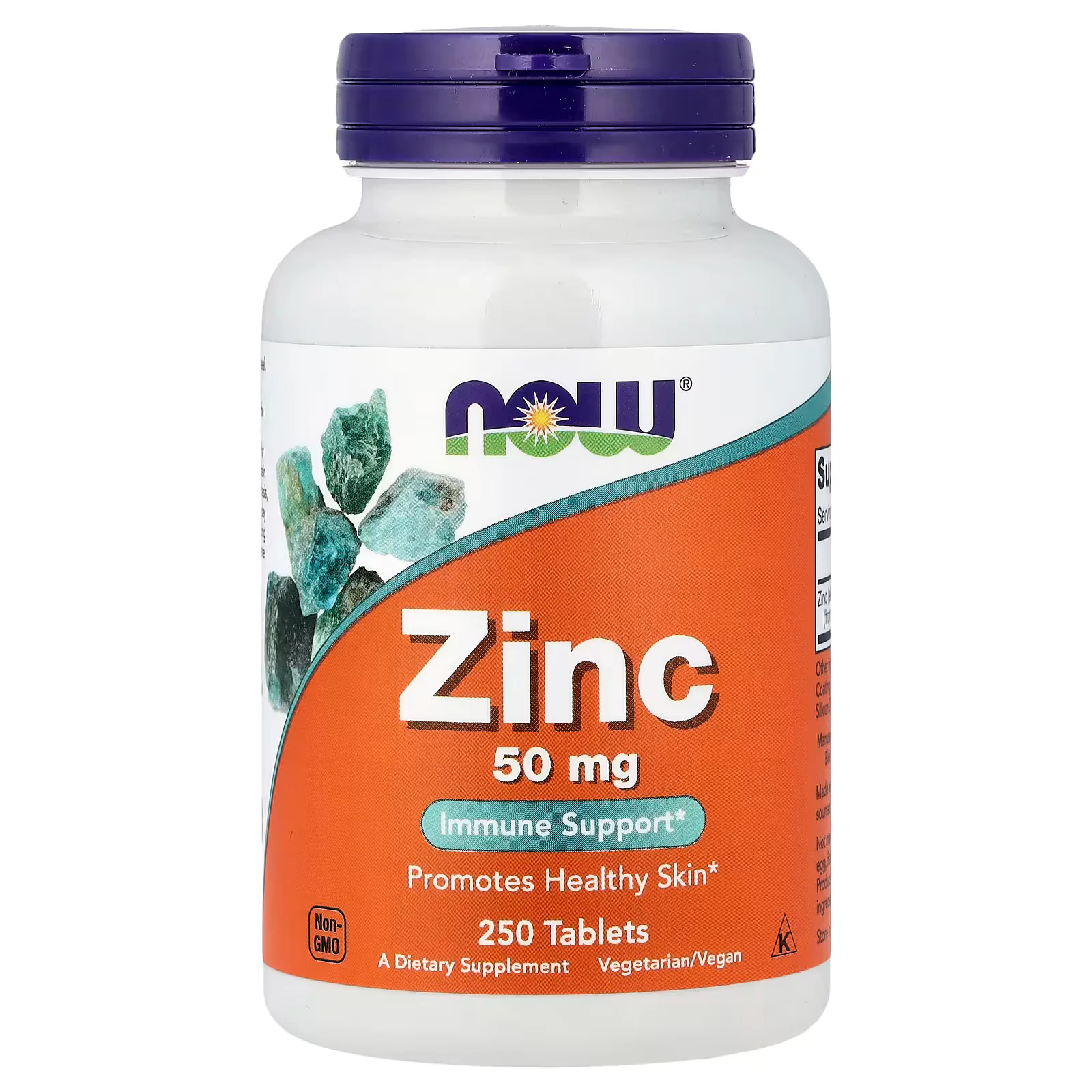 NOW Foods Zinc 50mg 250 Tablets